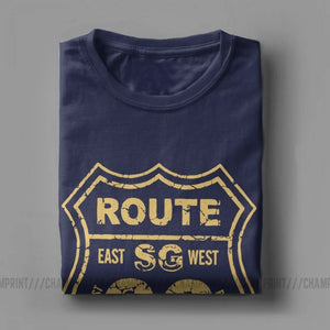 T-shirt Homme Route 66 Mother Road 100% Coton Grande Taille - vue 4