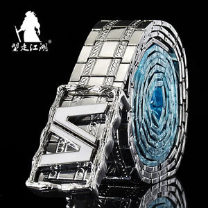 Ceinture homme en métal acier inoxydable - vue 3