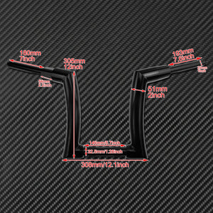 Guidon Drag Z 12"/14"/16" (Pince 1.25") - Harley-Davidson Sportster, Touring, Dyna & Softail – photo 5/18
