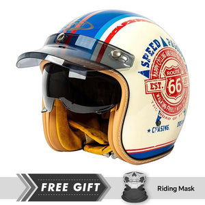 Casque moto jet visage ouvert noir - vue de trois quarts - vue 3