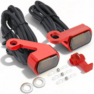 Clignotants avant LED mini format avec feu de jour pour Harley-Davidson Touring 2009-2017 et Softail 2015-2024 – photo 1/12