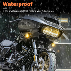 Clignotant avant LED chromé pour Harley-Davidson Touring Road Glide - vue 5