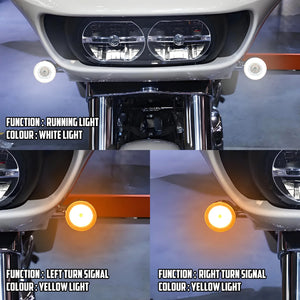 Clignotants LED style bullet, insert avant/arrière 1157 pour Harley Sportster, Softail, Touring, Dyna - vue 7