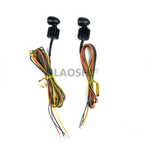 Petit clignotant LED noir format compact pour moto et dirt bike - vue 7