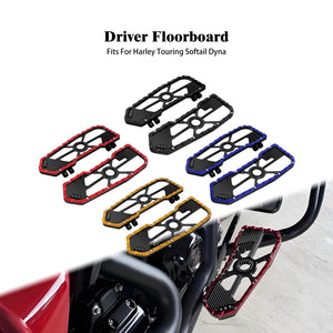 Repose-pieds plancher pilote en aluminium pour Harley-Davidson - vue 1