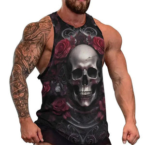 Débardeur crâne 3D oversize homme - vue 27
