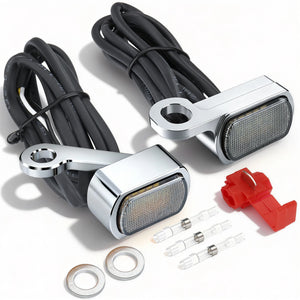 Clignotants avant LED mini format pour Harley-Davidson Sportster XL 883 et 1200, 2004 et plus – photo 9/11