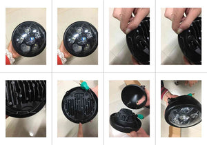 Phare LED 5,75 pouces pour Harley Sportster Iron 883 - vue 6