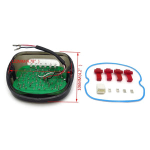 Feu arrière LED fumé pour Harley Softail - vue 2