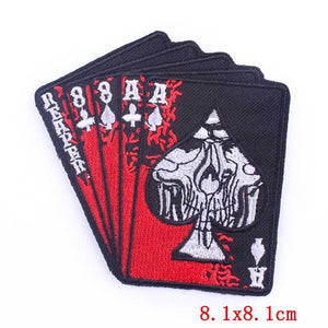 Écusson brodé biker/punk thermocollant - vue 47