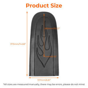 Bavette de garde-boue arrière en cuir noir pour Harley-Davidson Dyna - vue 6