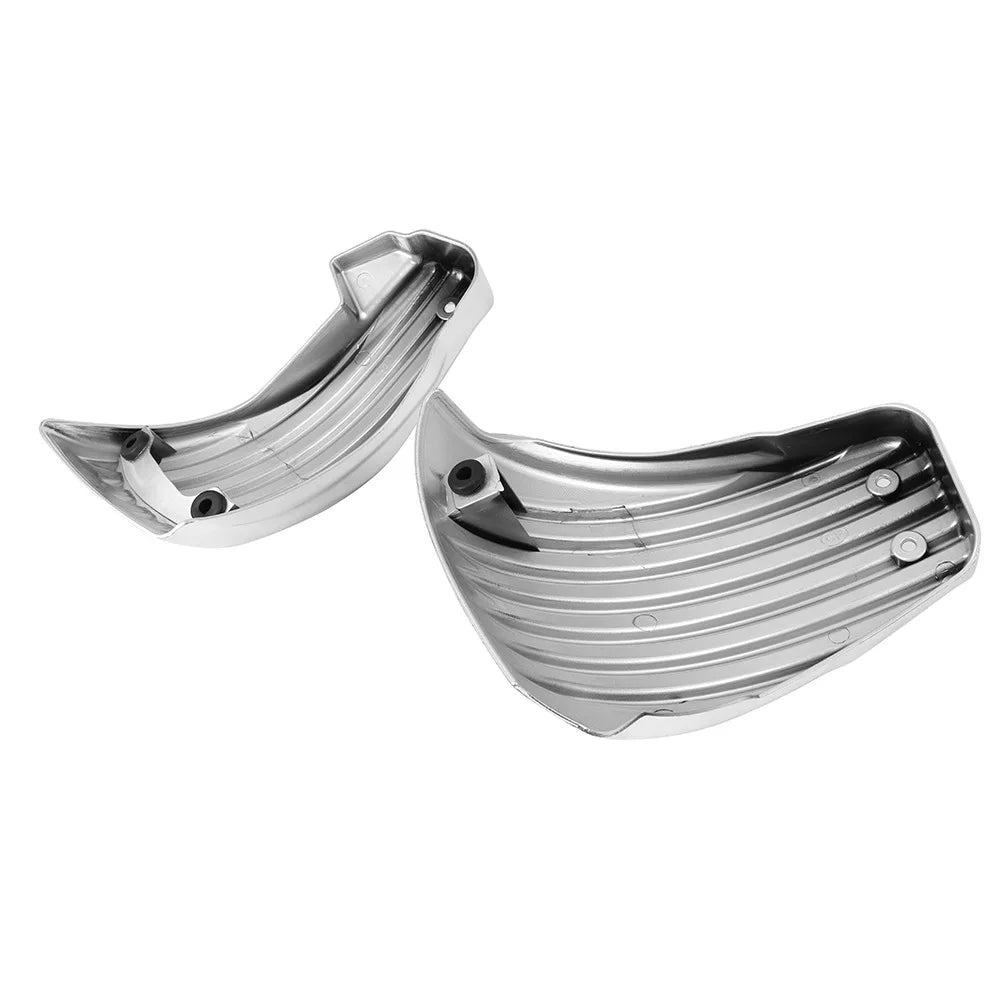 Caches latéraux de batterie chromés pour Harley Softail - vue 2