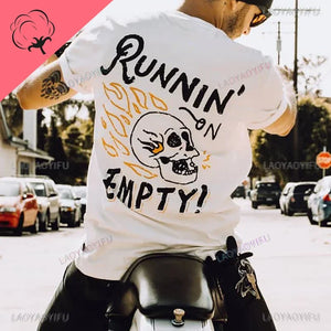 T-shirt homme coton motard tête de mort humoristique - vue 19