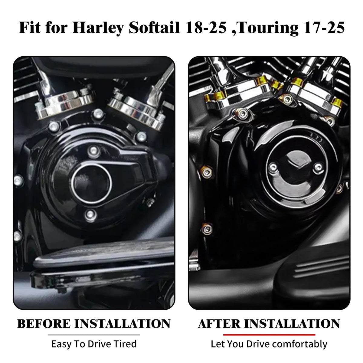 Kit de vis décoratives colorées pour cylindre moteur Harley-Davidson M8 - vue 2