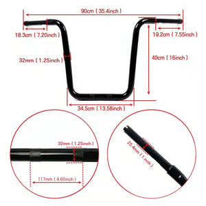 Guidon ape hanger pour Harley Road King et Softail - vue 4