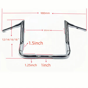Guidon ape hanger 38 mm pour Harley Street Glide - vue 2
