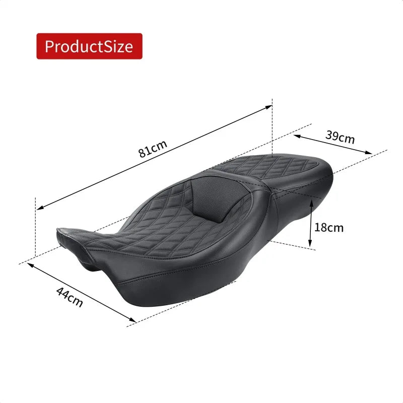 Selle une pièce conducteur/passager pour Harley-Davidson Touring Road King / Street Glide / Road Glide / Electra Glide (2009-2022)