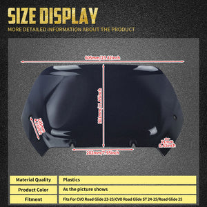 Pare-Brise 10 pouces - Harley-Davidson CVO Road Glide FLTRXSE 2023 et FLTRX 2024-2025 – photo 6/10