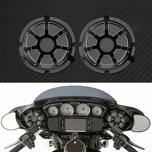 Grilles de haut-parleurs avant 6'' en aluminium (lot de 2) - Harley Touring Electra Glide, Street Glide, Tri Glide 2014-2023 – photo 11/12