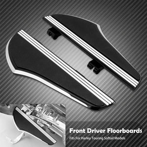 Repose-pieds conducteur antidérapants (Floorboards avant) - Harley-Davidson Softail, Touring, Dyna 1986 et plus – photo 7/8