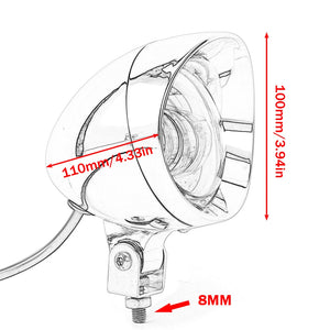 Phares additionnels LED 4 pouces chromés pour Harley - vue 6