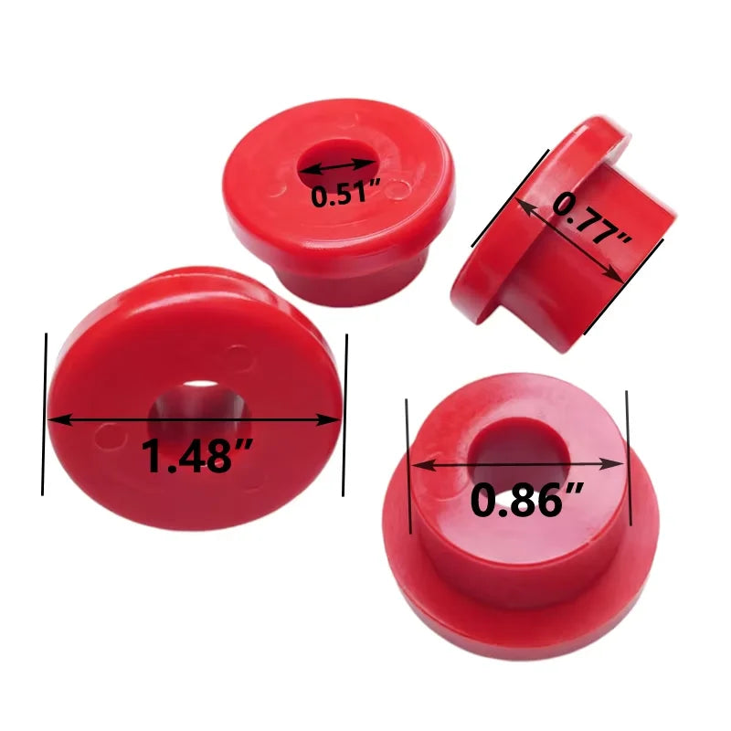 Douilles d'amortisseur de rehausseur de guidon rouge et noire pour Harley Softail, Dyna, Sportster 1986-2017