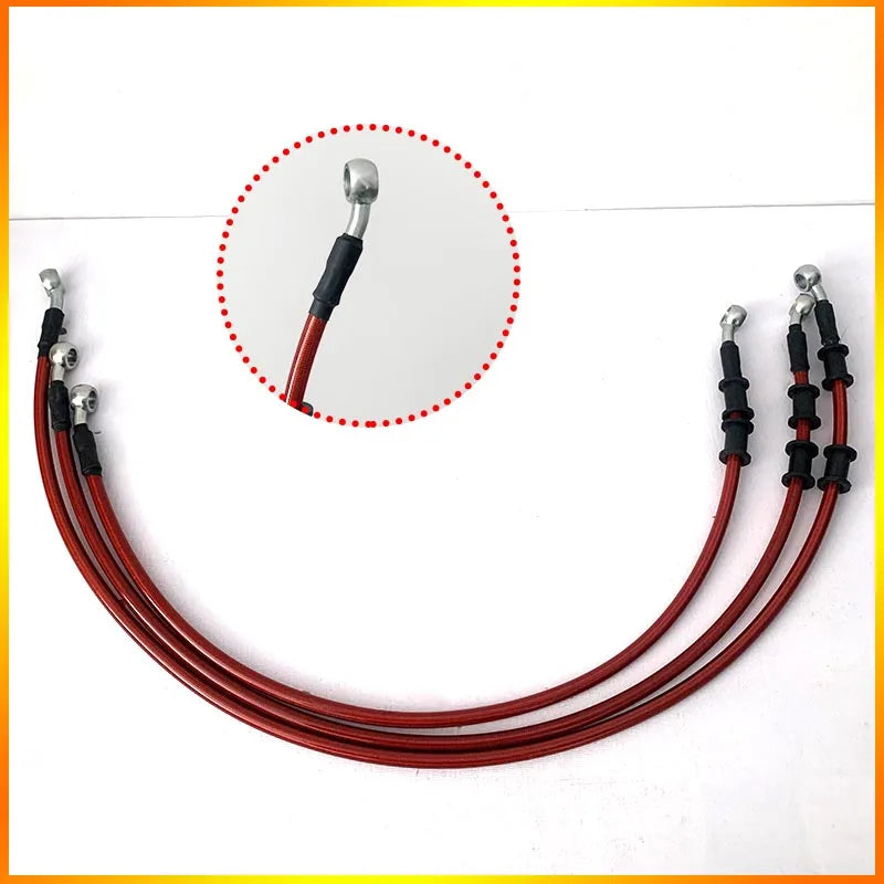 Durite de frein hydraulique universelle 40-150 cm, raccords banjo double 28°, pour moto