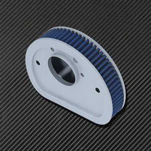 Filtre à air lavable et réutilisable bleu pour Harley-Davidson Softail Breakout, Deluxe, Fat Boy Lo, Touring, Dyna Low Rider – photo 2/7