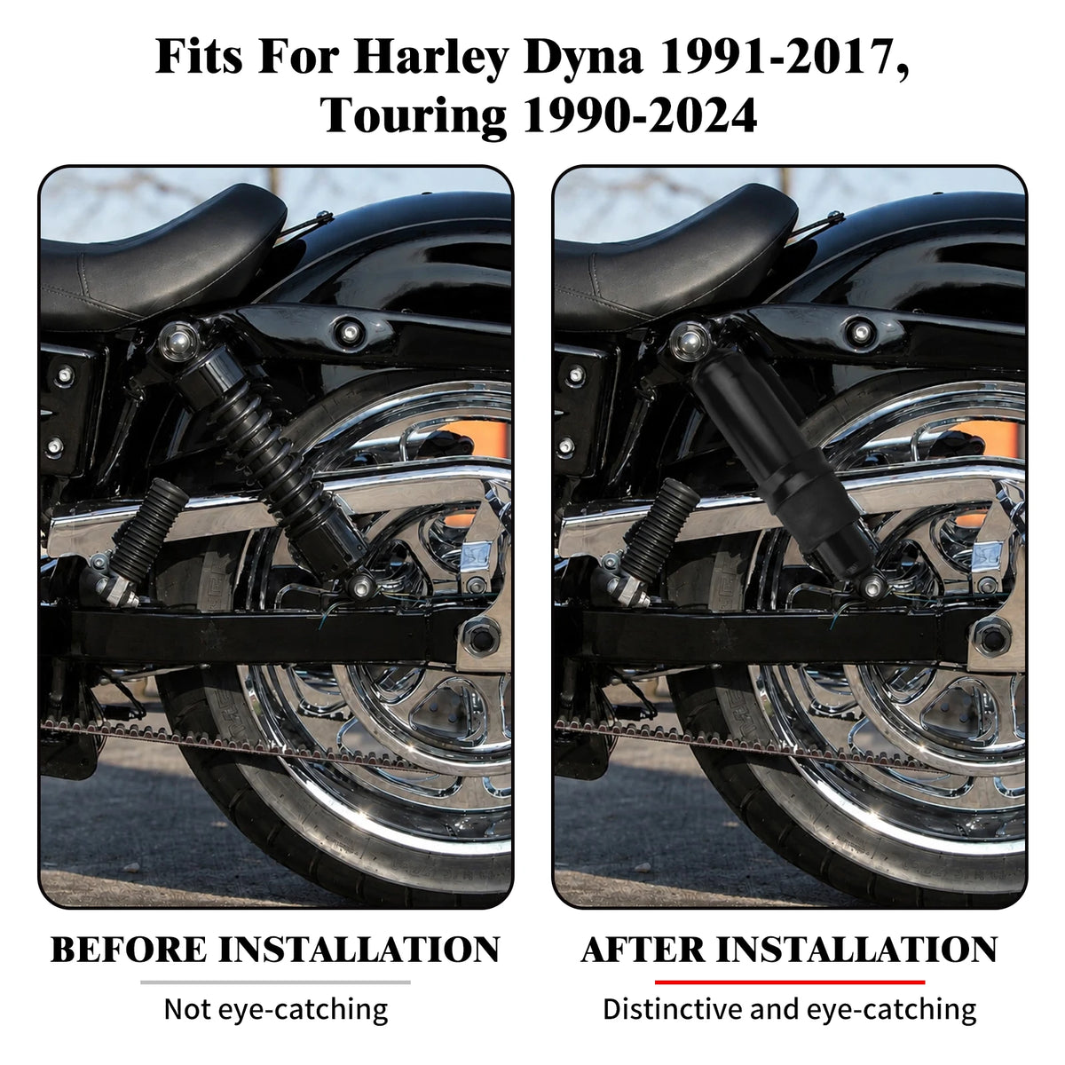 Kit amortisseurs arrière à suspension pneumatique pour Harley-Davidson - vue 2