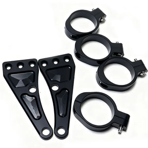 Support de phare en aluminium pour fourche de moto - vue 3