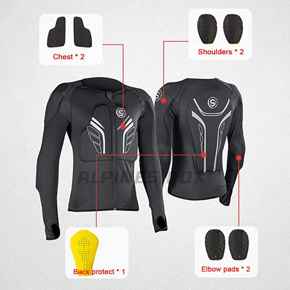 Blouson protection moto armure souple - vue - vue 2