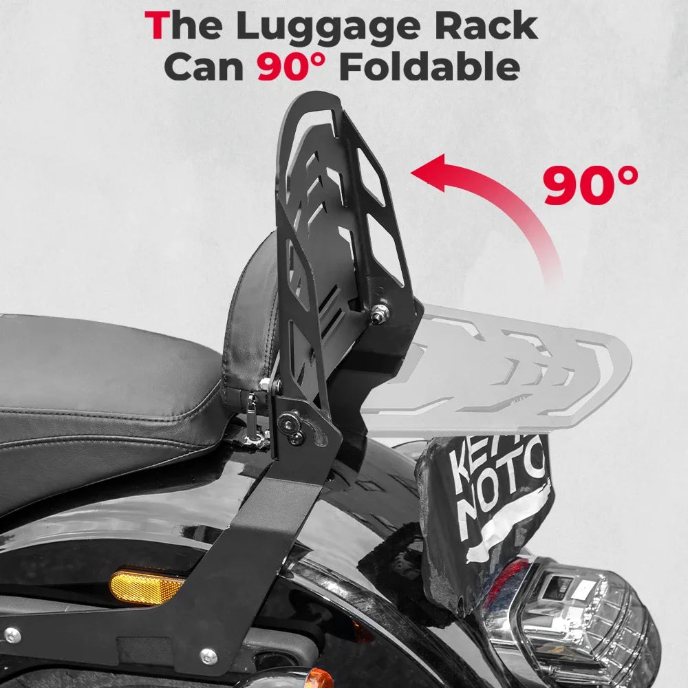 Porte-bagages arrière avec sissy-bar dossier passager pour Harley-Davidson Sport Glide, Low Rider et Sportster 883 - vue 2