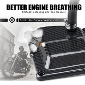Couvercle de boîte ventilé carbone pour Harley M8 Touring et Softail - vue 3