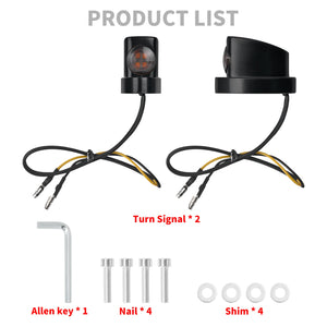 Mini clignotant arrière LED ambré pour Harley-Davidson Sportster - vue 6