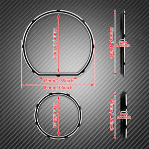 Kit de contours de compteur (instrument board bezel) - Harley Touring Street Glide Ultra Limited 2014-2023 – photo 6/7