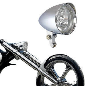 Phare moto visor 4,5 pouces à ampoule H4 ou LED pour chopper et bobber - vue 9