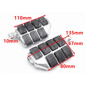 Repose-pieds en aluminium et caoutchouc pour Harley-Davidson Touring, Softail, Dyna & Sportster – photo 4/8
