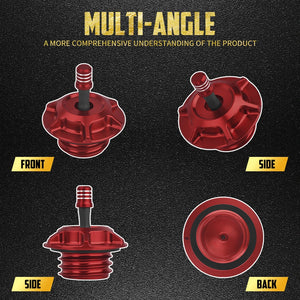 Bouchon de réservoir style club (vented gas cap) universel pour Harley-Davidson à filetage femelle – photo 2/13