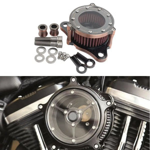 Kit filtre à air complet cuivré pour Harley Sportster XL 883 1200 - vue 1