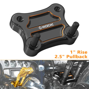 Plaque de recul de rehausseurs pour Harley Street Glide - vue 1