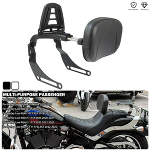 Dossier Sissy-Bar Multifonction Réglable pour Harley-Davidson Sport Glide et Low Rider - vue 1