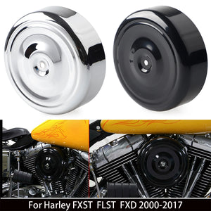 Couvercle de filtre à air 7 pouces lisse pour Harley Softail Dyna Touring - vue 1