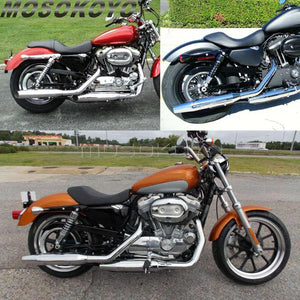 Silencieux slip-on chromés pour Harley Sportster 2014-2016 - vue 6