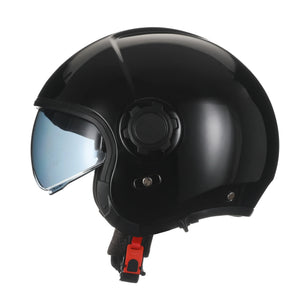 Casque moto modulaire rétro noir CYRIL OP12A - vue 4