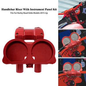 Risers avec support de compteurs pour Harley Road Glide - vue 7