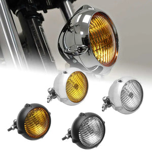 Phare rétro 4,5 pouces pour Harley custom - vue 1