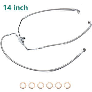 Kit Durite de Frein Double Disque Tressée Inox - Harley-Davidson Touring 1996-2013 sans ABS – photo 11/12