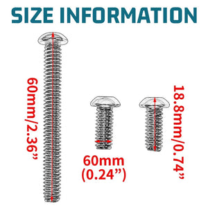 Vis chromées de fixation de carénage moto - vue 6