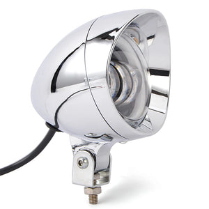Phares additionnels LED 4 pouces chromés pour Harley - vue 4