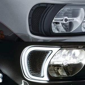 Feux LED d'Accent de Calandre de Phare Fumé - Clignotants Intégrés pour Harley-Davidson Road Glide 2015 et plus récent – photo 3/7